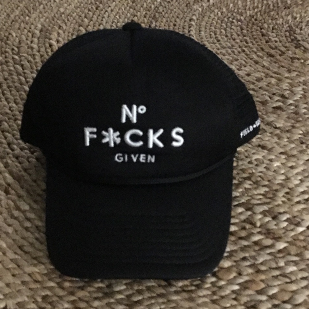 No F*cks Given Black Baseball Cap